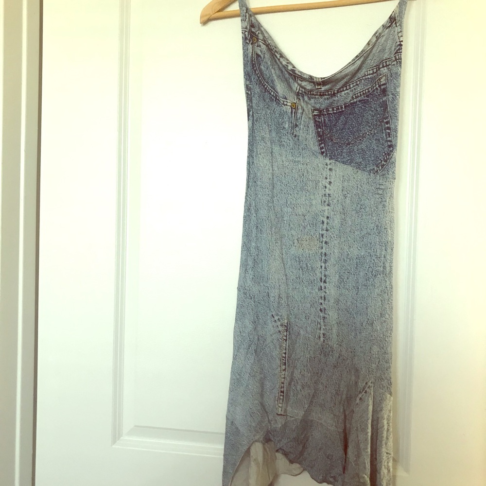 Christian Dior Denim Print Dress Sz8